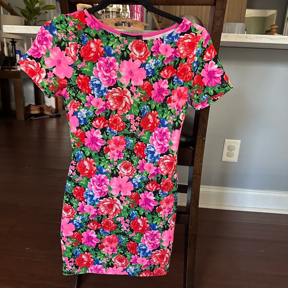 Floral Short Sleeve Dress